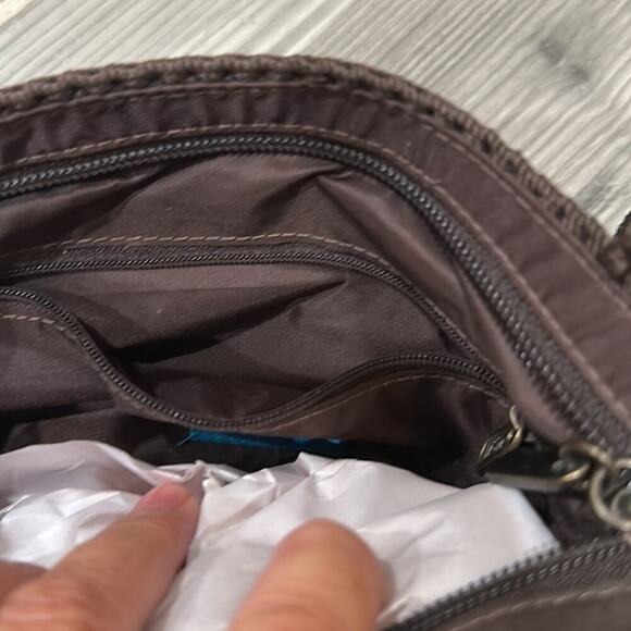 The Sak Brown Crocheted Woven Mini Handbag - Picture 10 of 13